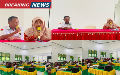 Rapat Pengesahan Nilai Digelar, Kepala MTsN 1 Pohuwato Pastikan Proses Penilaian Objektif